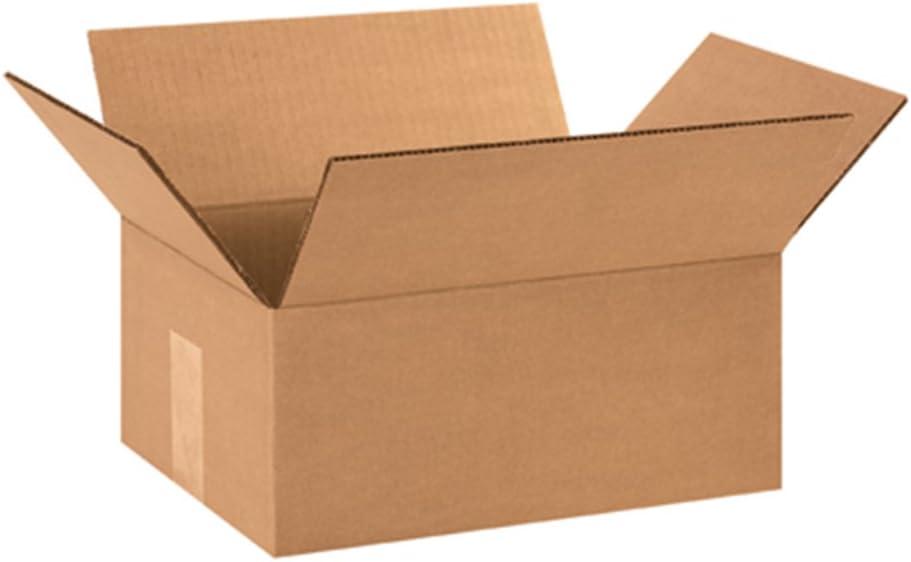 The Packaging Wholesalers Corrugated Boxes 12" x 9" x 5" Kraft 25/Bundle BS120905