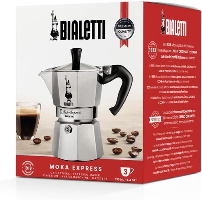 Bialetti ® Moka Aluminum 3-Cup Espresso Maker