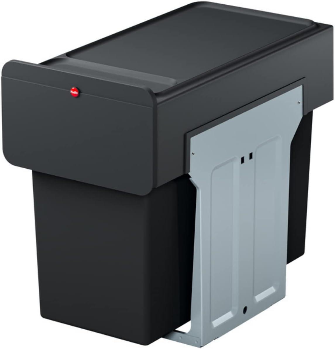 Hailo USA Inc. Plastic Manual Lift Multi-Compartments Trash & Recycling Bin