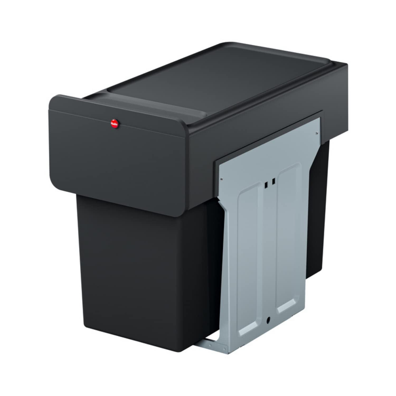 Hailo USA Inc. Plastic Manual Lift Multi-Compartments Trash & Recycling Bin