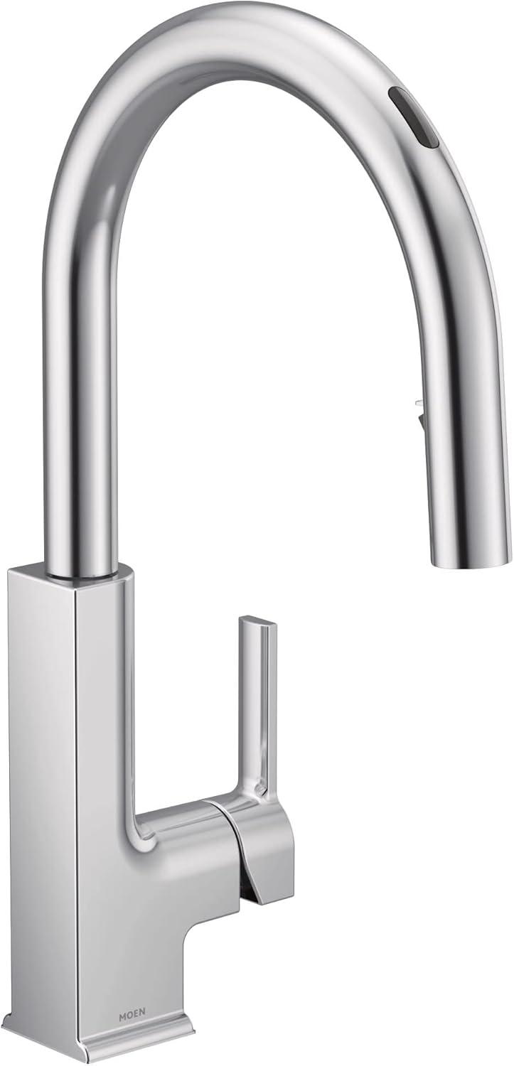 Spot Resist Stainless Modern Kitchen Faucet with Pull-out Spray