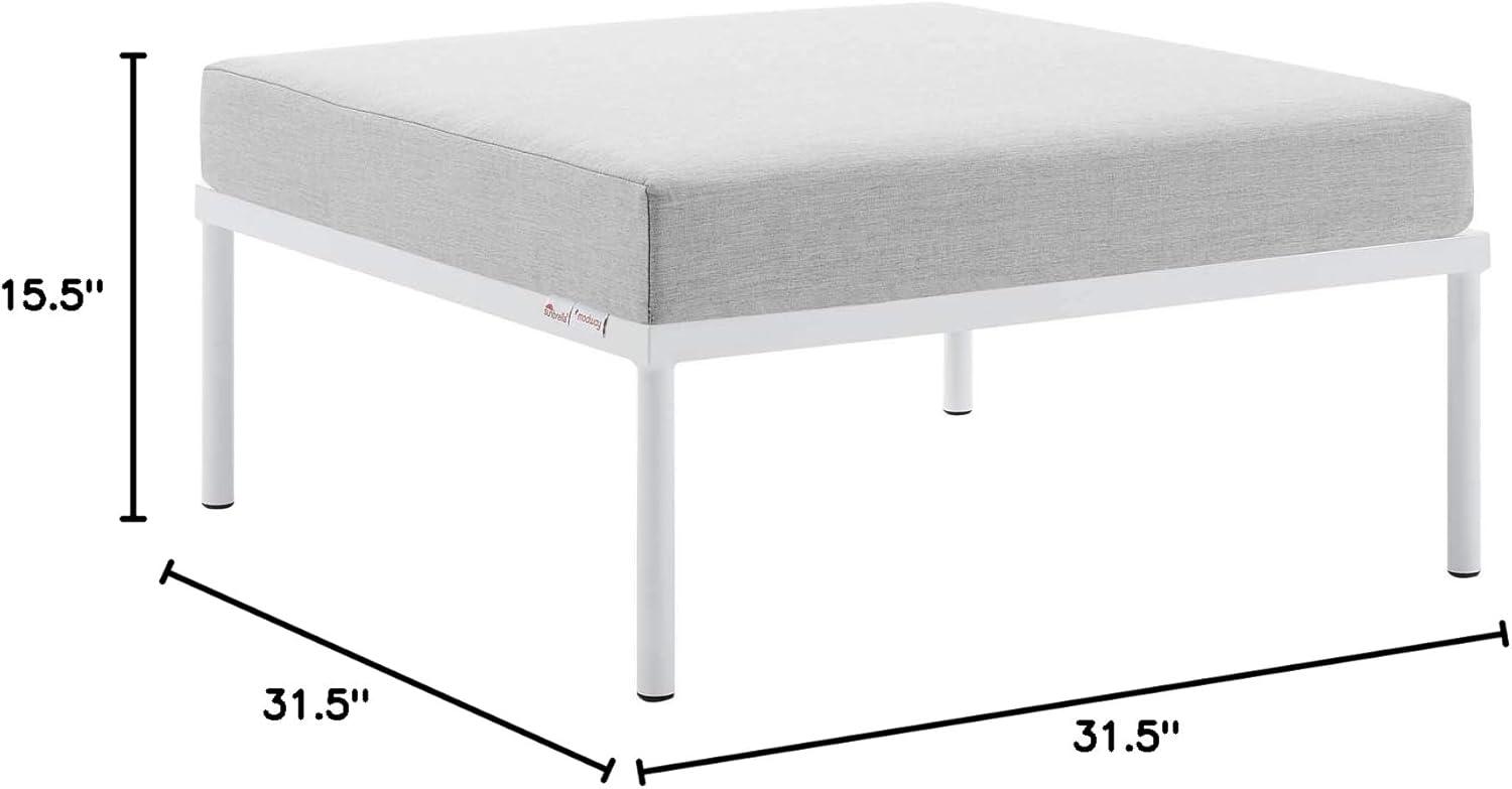 Harmony Sunbrella Outdoor Patio Aluminum Ottoman by Modway