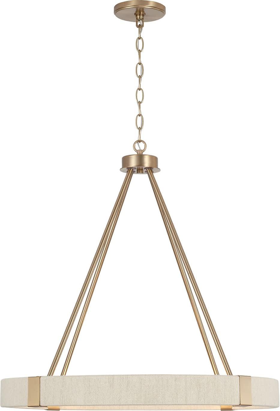 Capital Lighting Delaney 4 - Light Chandelier in  Matte Brass