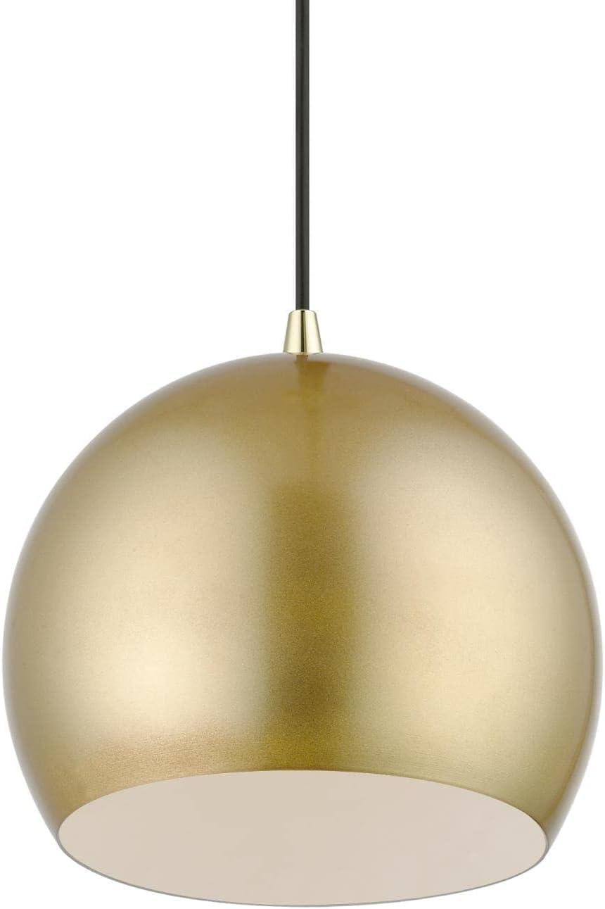 Livex Lighting Piedmont 1 - Light Pendant in  Soft Gold/Polished Brass