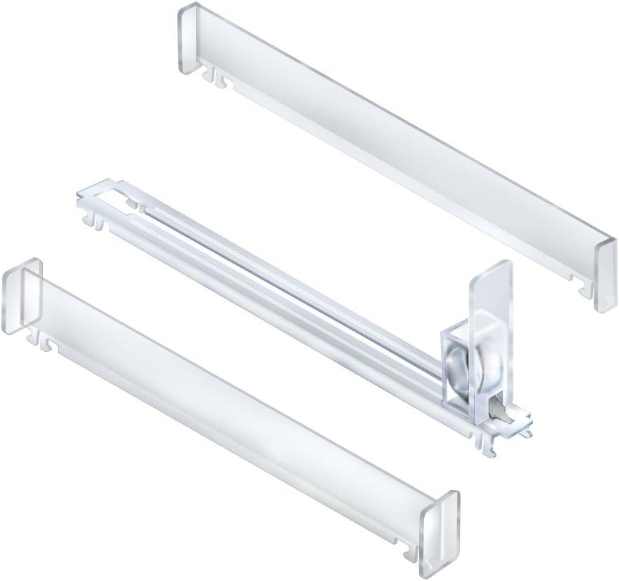 Clear Acrylic Spring-Loaded Track Kit with Dividers