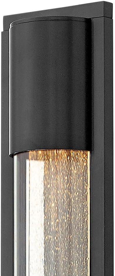 Mist 1 - Bulb Seeded Glass Outdoor Flush Wall Mount