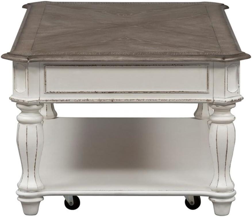 Magnolia Manor White 3 Piece Set (1-Cocktail 2-End Tables)