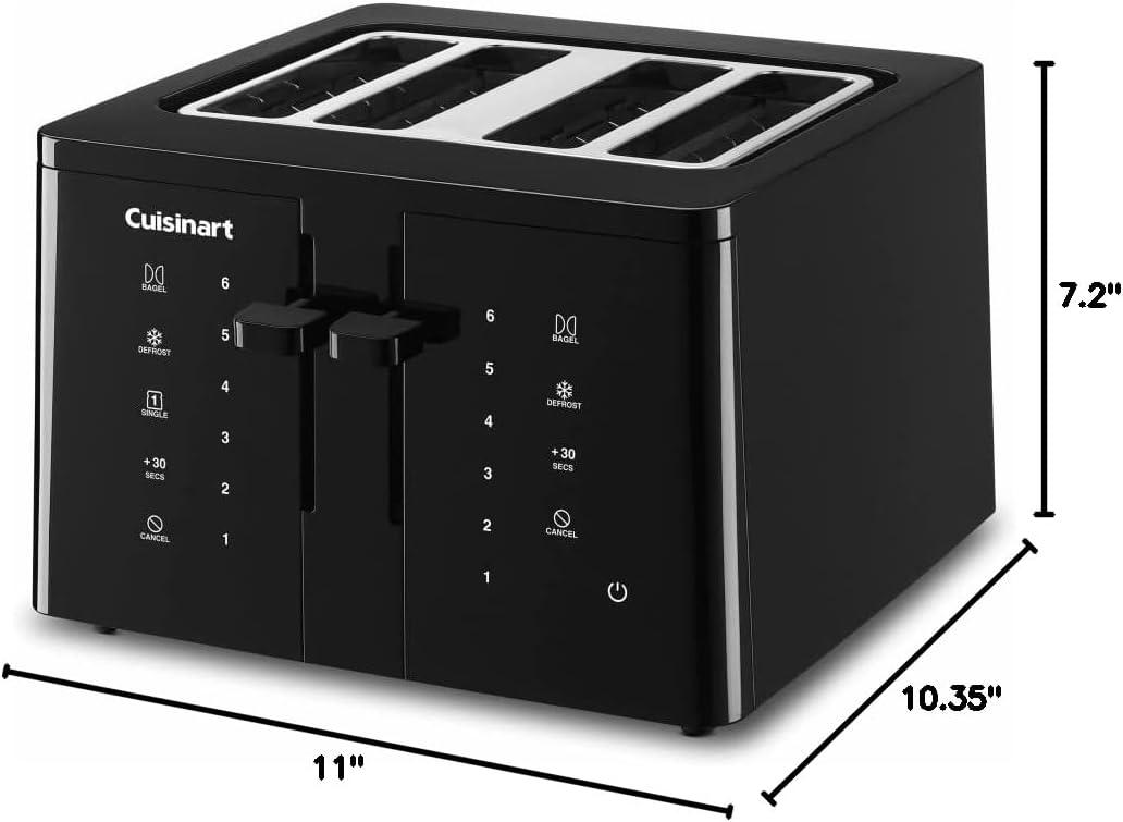 Cuisinart Black 4-Slice Digital Touchscreen Toaster