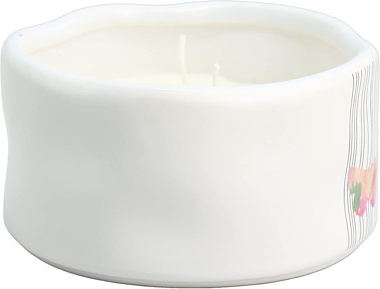 Pavilion Gift Company You are All Kinds of Amazing Double Butterfly Candle in Ceramic with 100% Soy Wax & Cotton Wicks-Tranquility Scent, White