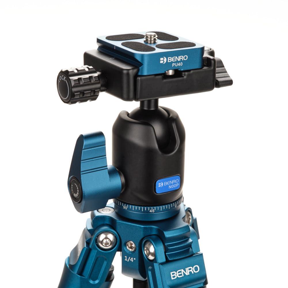 Benro 61.4" Black and Blue Aluminum Tripod with Ball Head