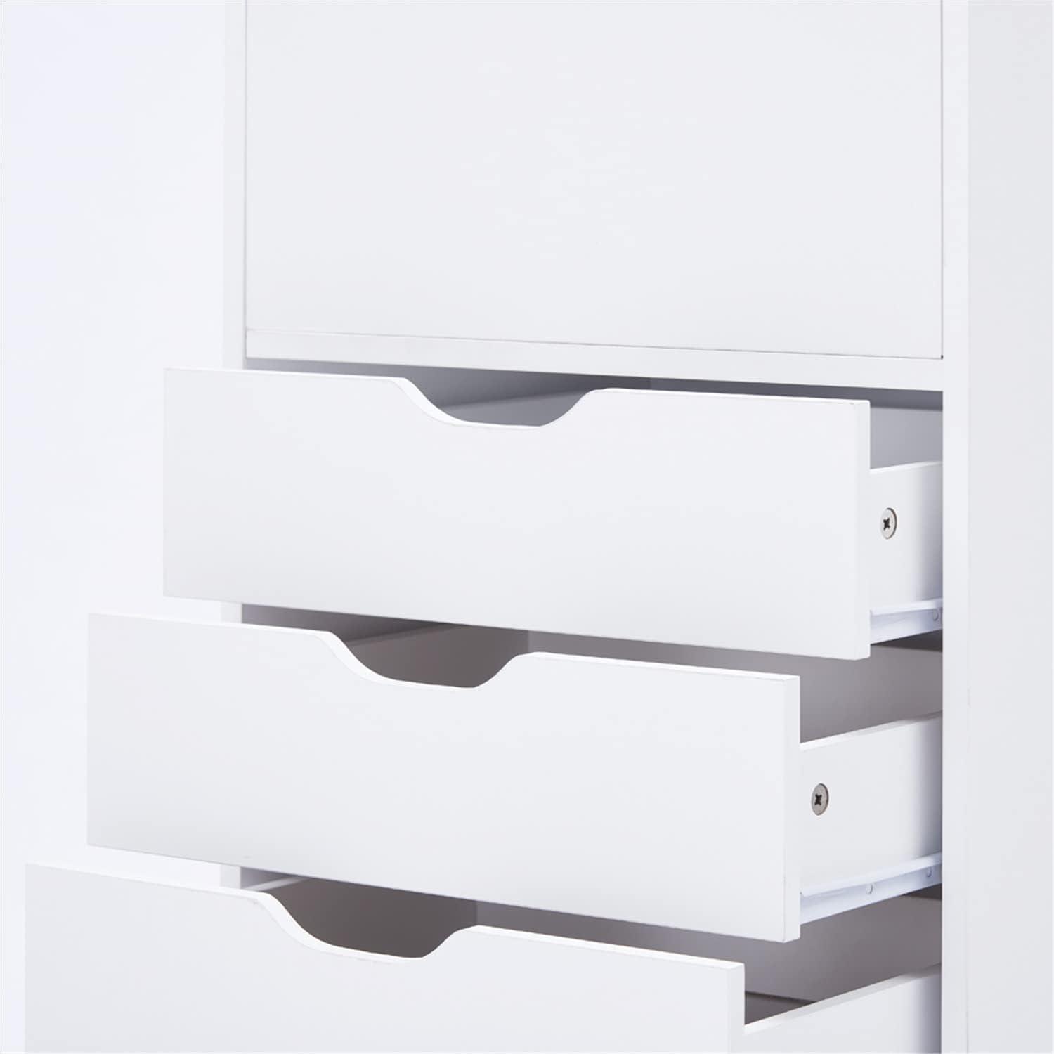 Office File Cabinets Wooden File Cabinets for Home Office Lateral File Cabinet Wood File Cabinet Mobile File Cabinet Mobile Storage Cabinet Filing Storage Drawer Cabinet by Naomi Home White/6 Drawer