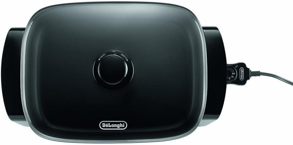 De'Longhi Electric Skillet with Tempered Glass Lid - Large Cooking Surface