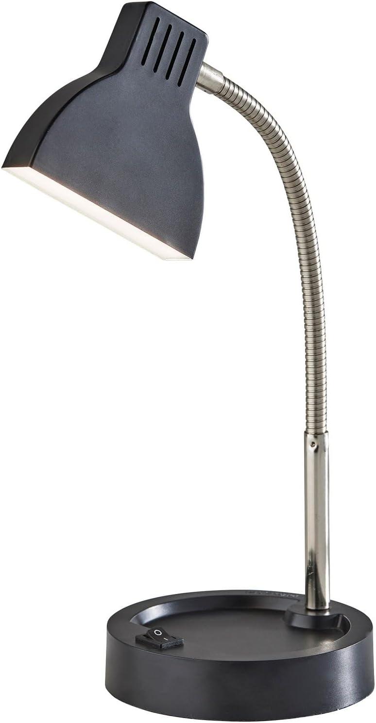 Adesso Slender Desk Lamp: Energy-Efficient 4W LED, Adjustable Gooseneck, ETL Listed, Modern Style