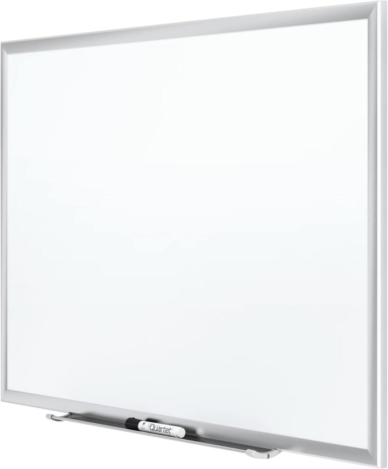 Quartet Classic DuraMax Porcelain Magnetic Whiteboard 48 x 36 4 x 3 Silver