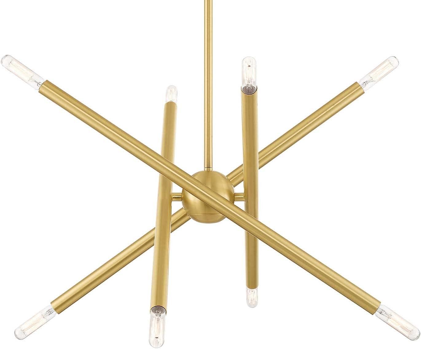 Livex Lighting Soho 8 - Light Chandelier in  Satin Brass