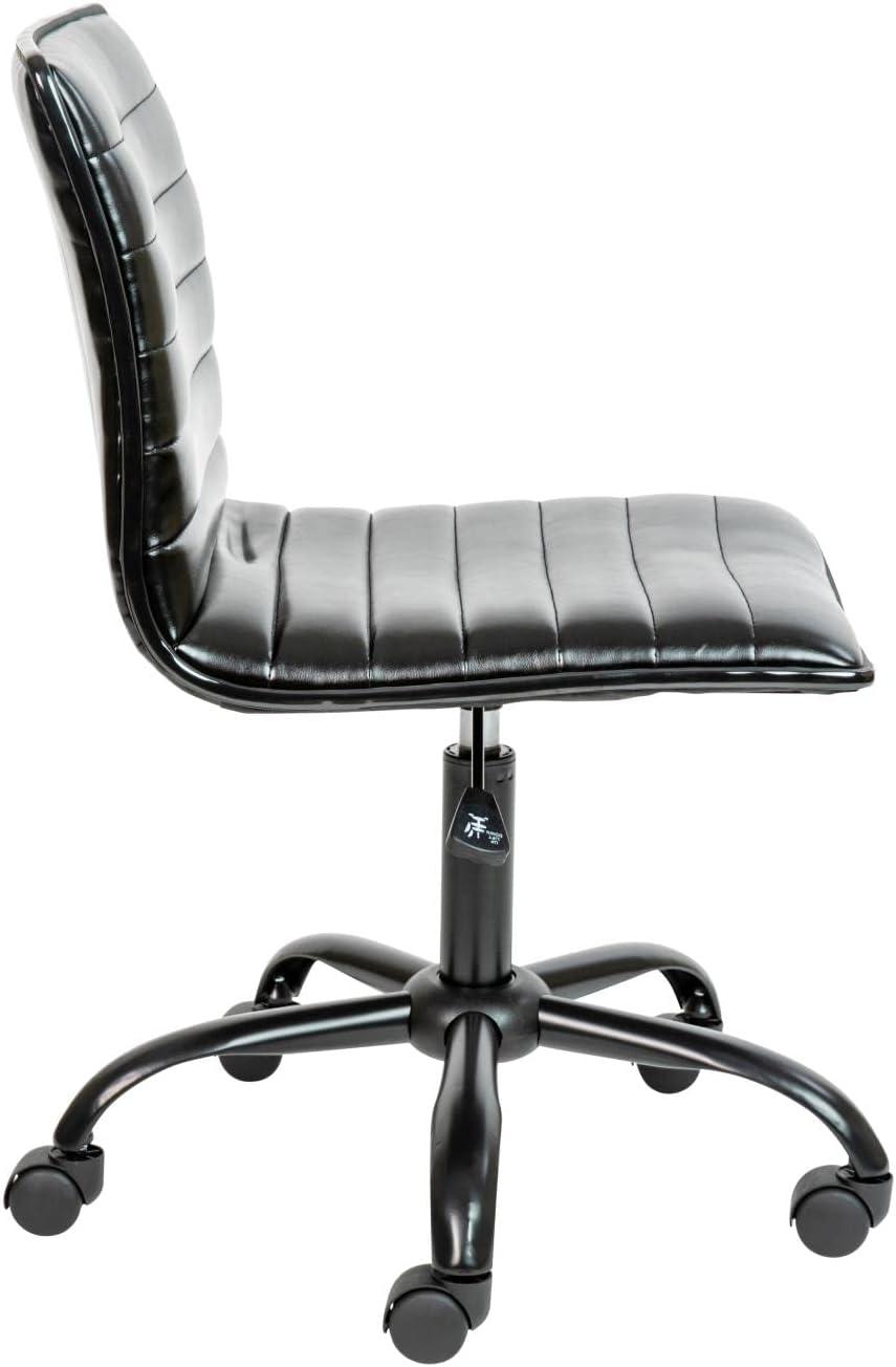 Flash Furniture Low Back Designer Armless Ribbed Swivel Task Office Chair