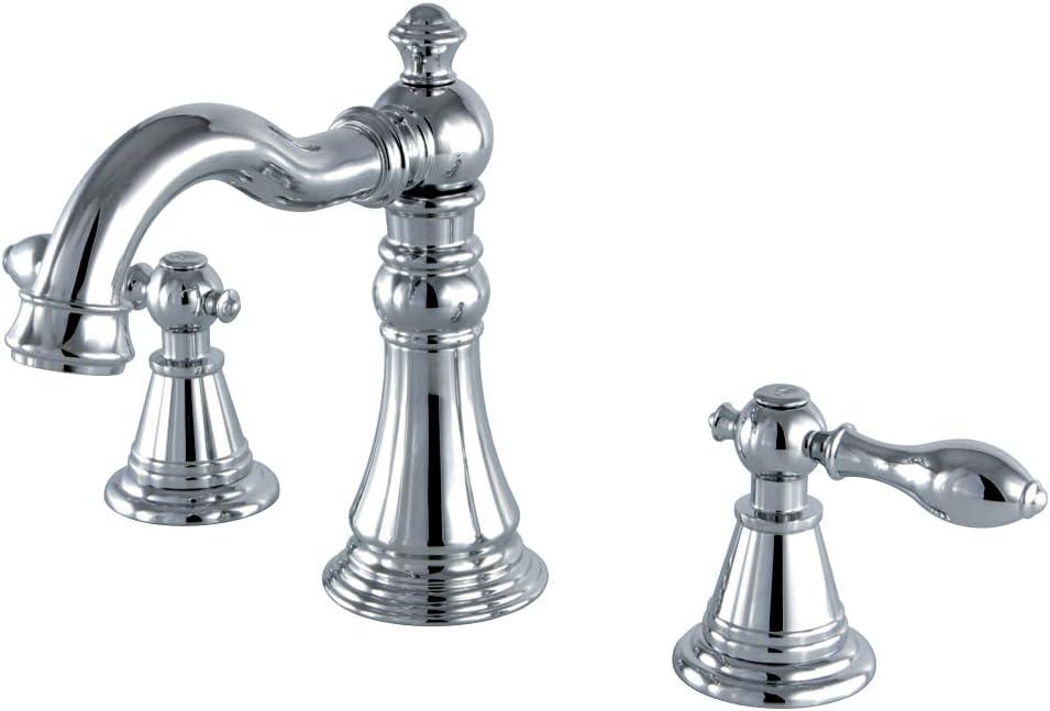 English Classic 6" Polished Chrome Widespread Bathroom Faucet