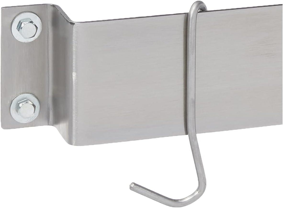 Cuisinart CRBW-33B 33-In. Bar Wall Rack, Brushed Stainless