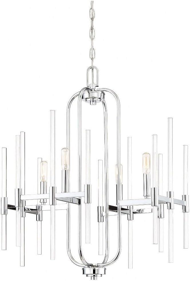 Minka Lavery - Pillar - Chandelier 4 Light Chrome in Transitional Style - 27.75