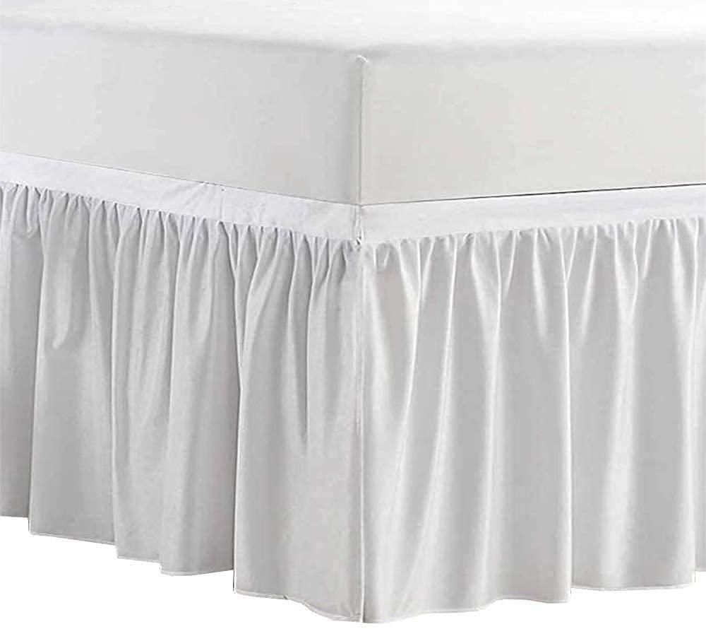 DormCo Ruffled Dorm 32-inch Drop Bed Skirt jet stream