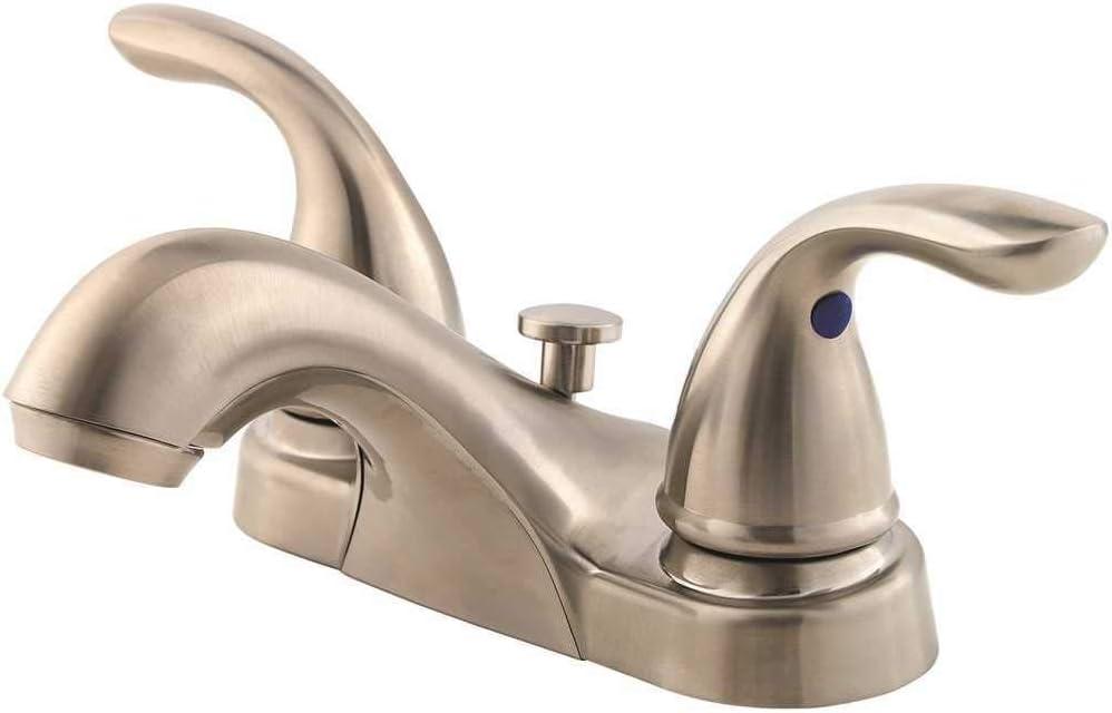 Pfister Pfirst Series 2-Handle 4" Centerset Bathroom Faucet in Brushed Nickel