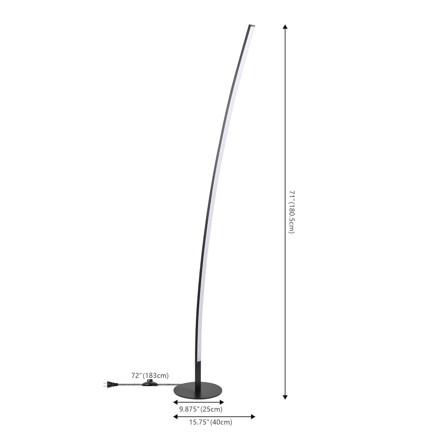 Jonathan Y Malthe 71'' Black LED Novelty Floor Lamp