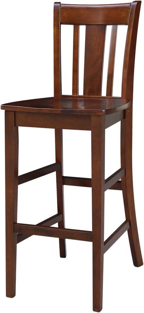 Espresso San Remo 30" Solid Wood Barstool