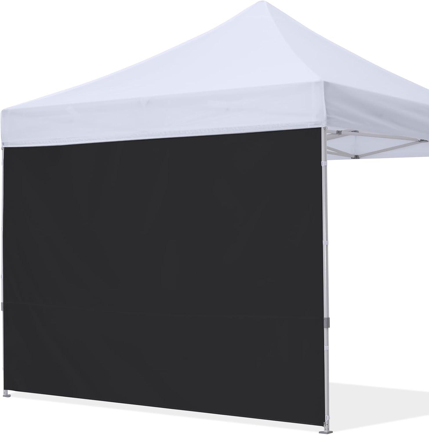 HLong Canopy Tent Sidewall for 10x10 Pop Up Canopy, 1 Piece, Black
