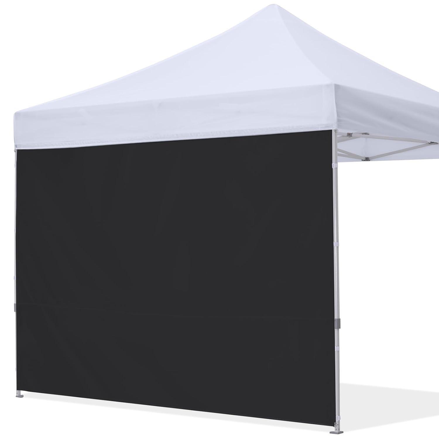HLong Canopy Tent Sidewall for 10x10 Pop Up Canopy, 1 Piece, Black