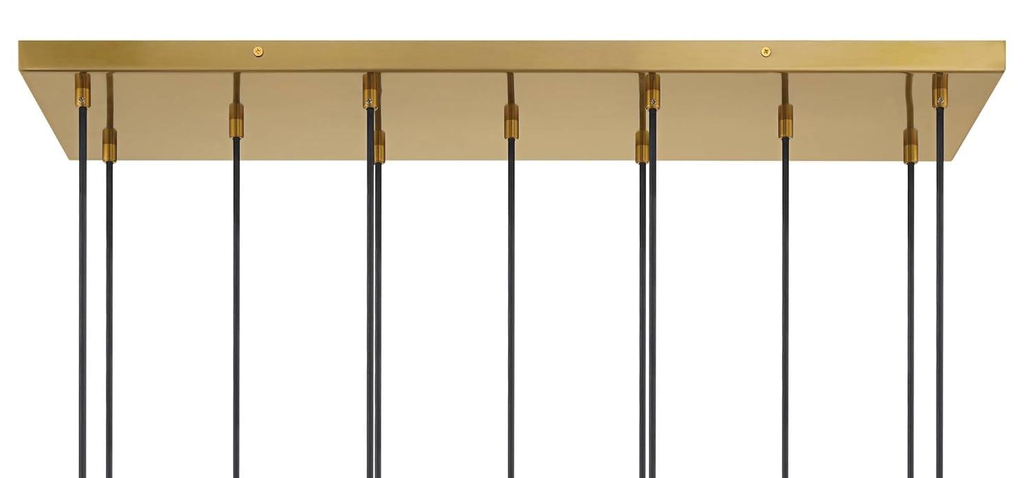 Possini Euro Design Marika 32" Modern Pendant Chandelier Ceiling Light Fixture Dining Room Over Table Kitchen Island Multi-Light Soft Gold Finish