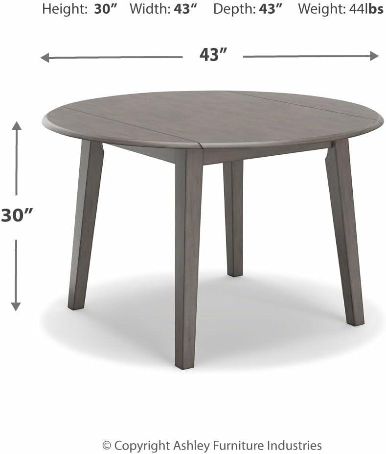 George Oliver Extendable Round Solid Wood Base Dining Table