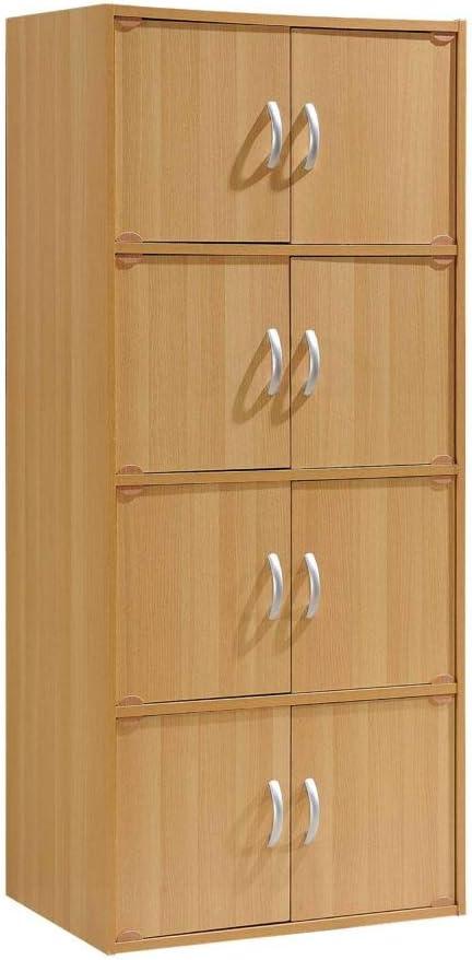 Hodedah 54'' Beech Multipurpose Office Storage Cabinet