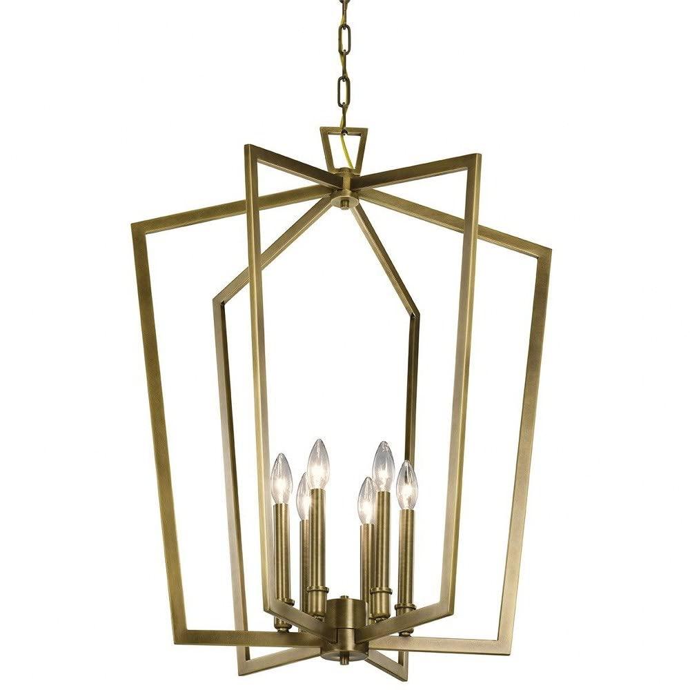 Gracie Oaks Adona 6 - Light Dimmable Lantern Geometric Chandelier