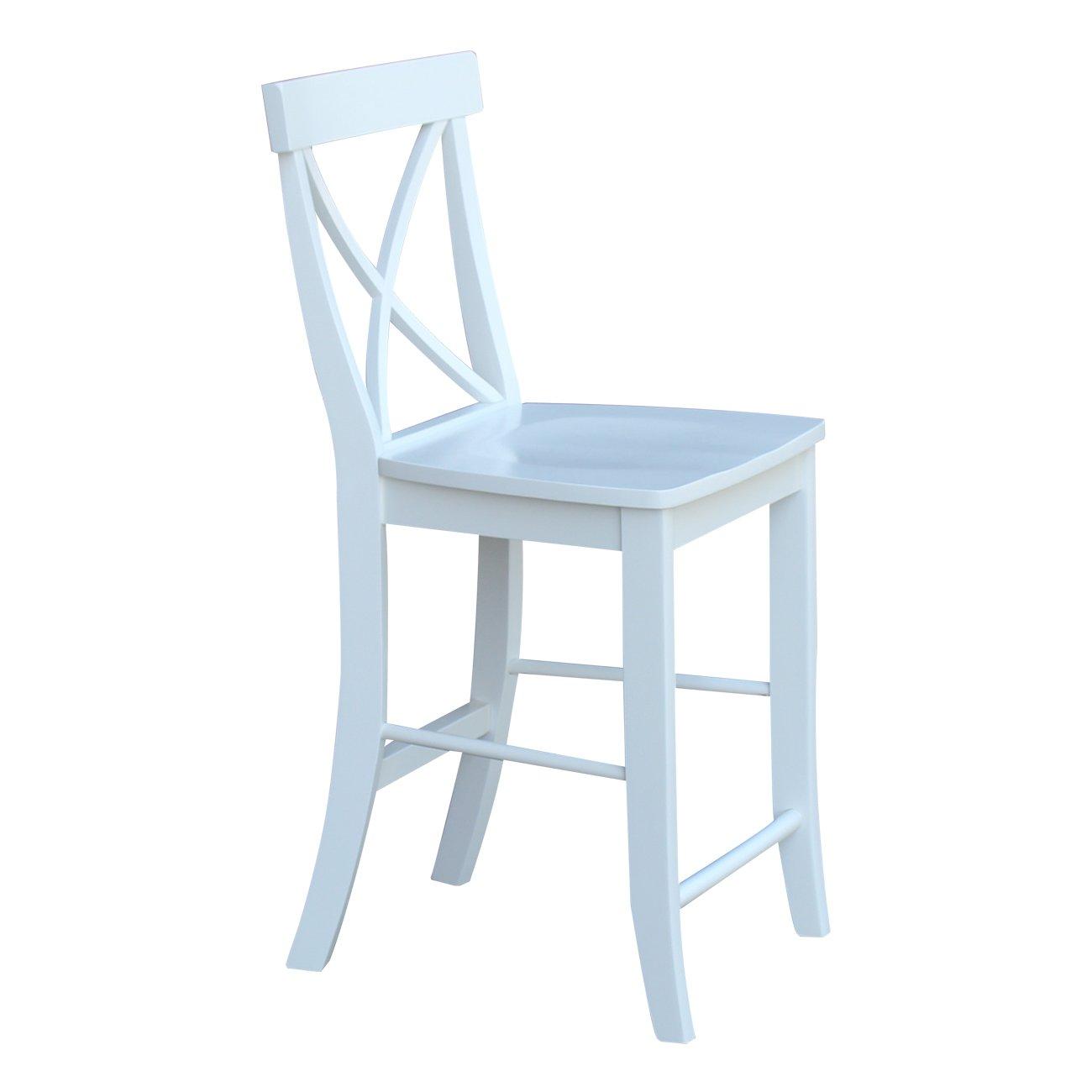 International Concepts X-Back Counter Height Stool - 24" Seat Height