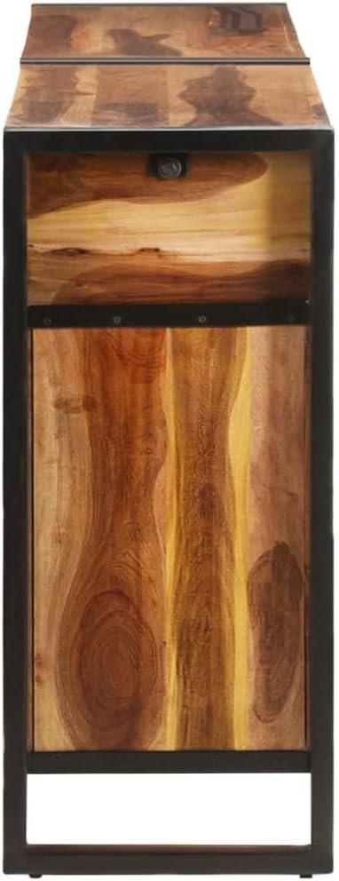 vidaXL Sideboard 67.7"x13.8"x31.5" Solid Acacia Wood with Honey Finish