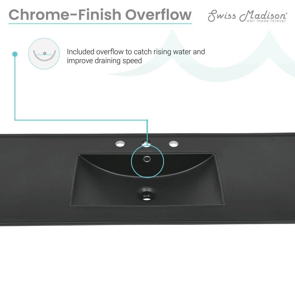 Swiss Madison 47.56" Single Bathroom Vanity Top with Sink