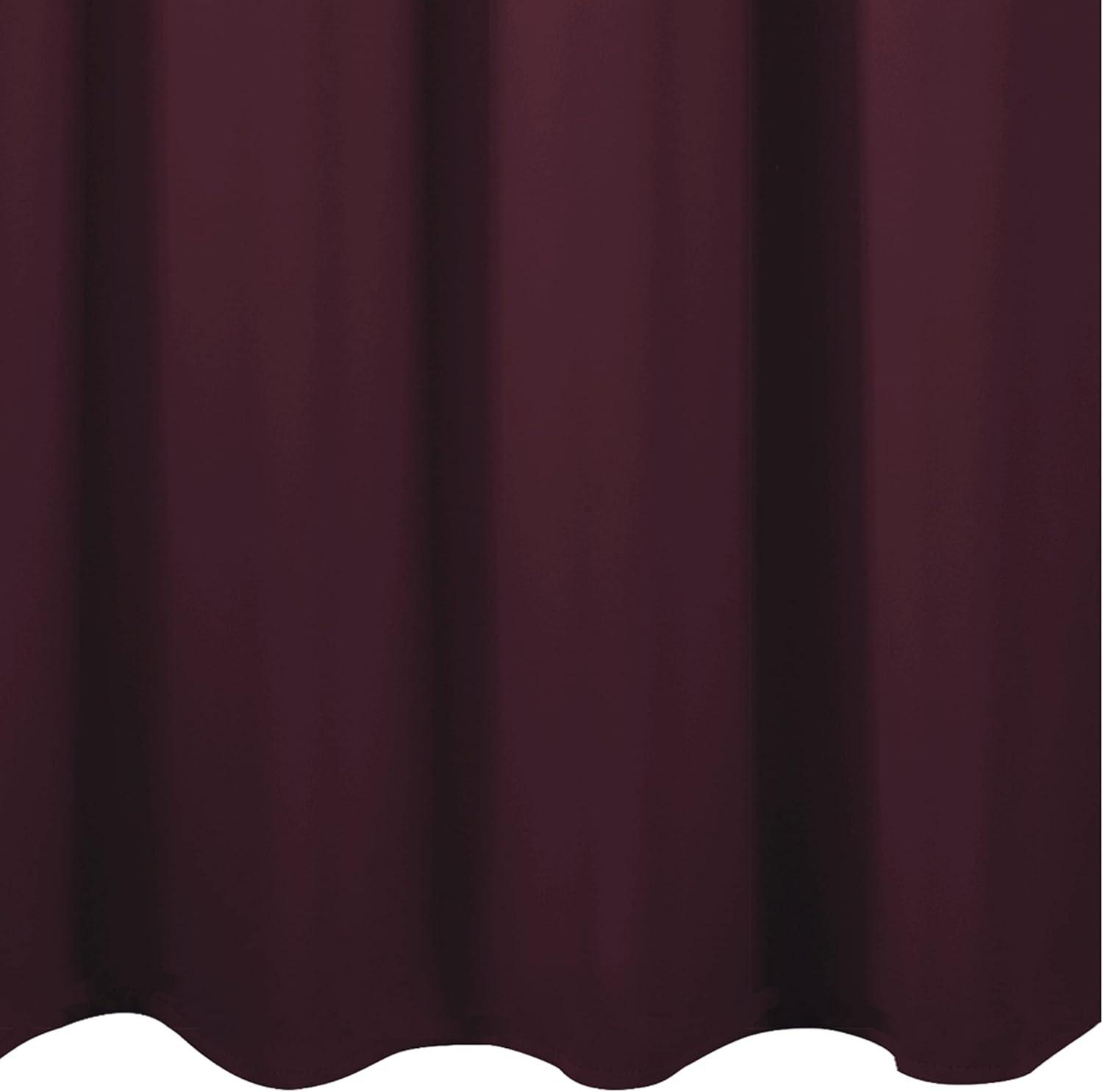 LEMOMO Burgundy Blackout Curtains 38 x 54 Inch Length/Set of 2 Curtain Panels/Thermal Insulated Room Darkening Blackout Curtains for Bedroom