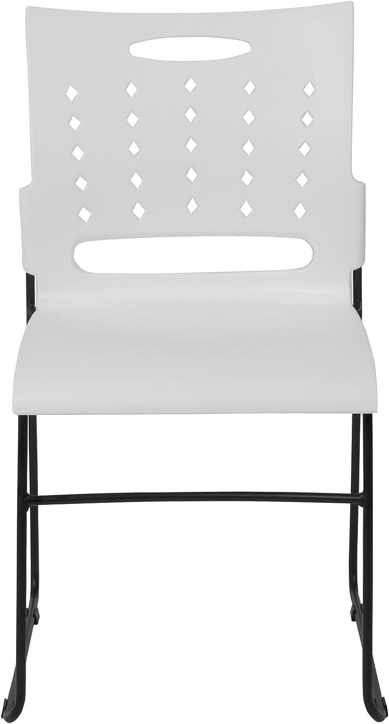 881 lb. Capacity Sled Base Stack Chair with Carry Handle and Air-Vent Back