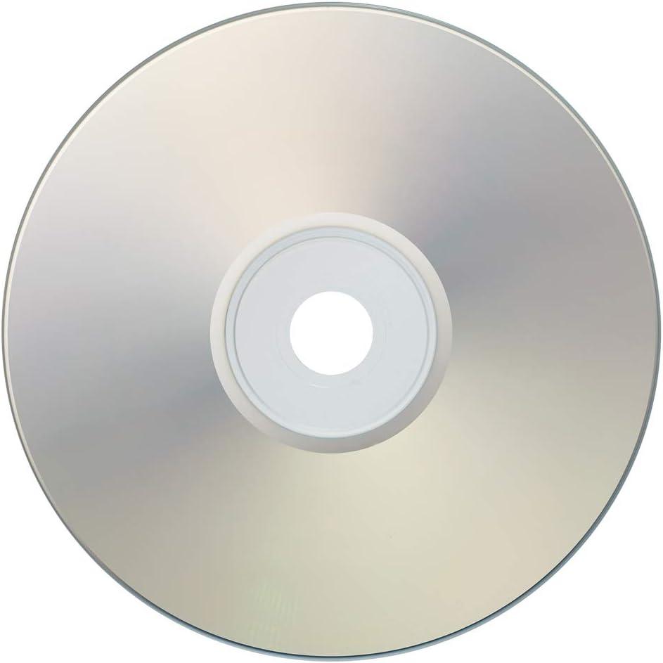 100 Pack Ritek Pro (Professional Grade) CD-R 52X 700MB Shiny Silver Lacquer Silk Screen Printable Blank Media Recordable Disc