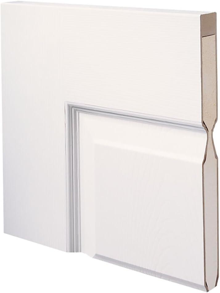 30 in. x 80 in. Smooth Rockport Right-Hand Solid Core Primed Molded Composite Single Prehung Interior Door