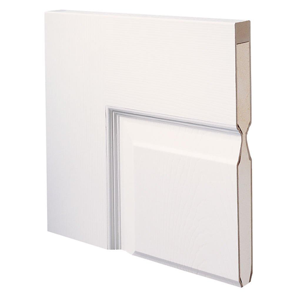 30 in. x 80 in. Smooth Rockport Right-Hand Solid Core Primed Molded Composite Single Prehung Interior Door
