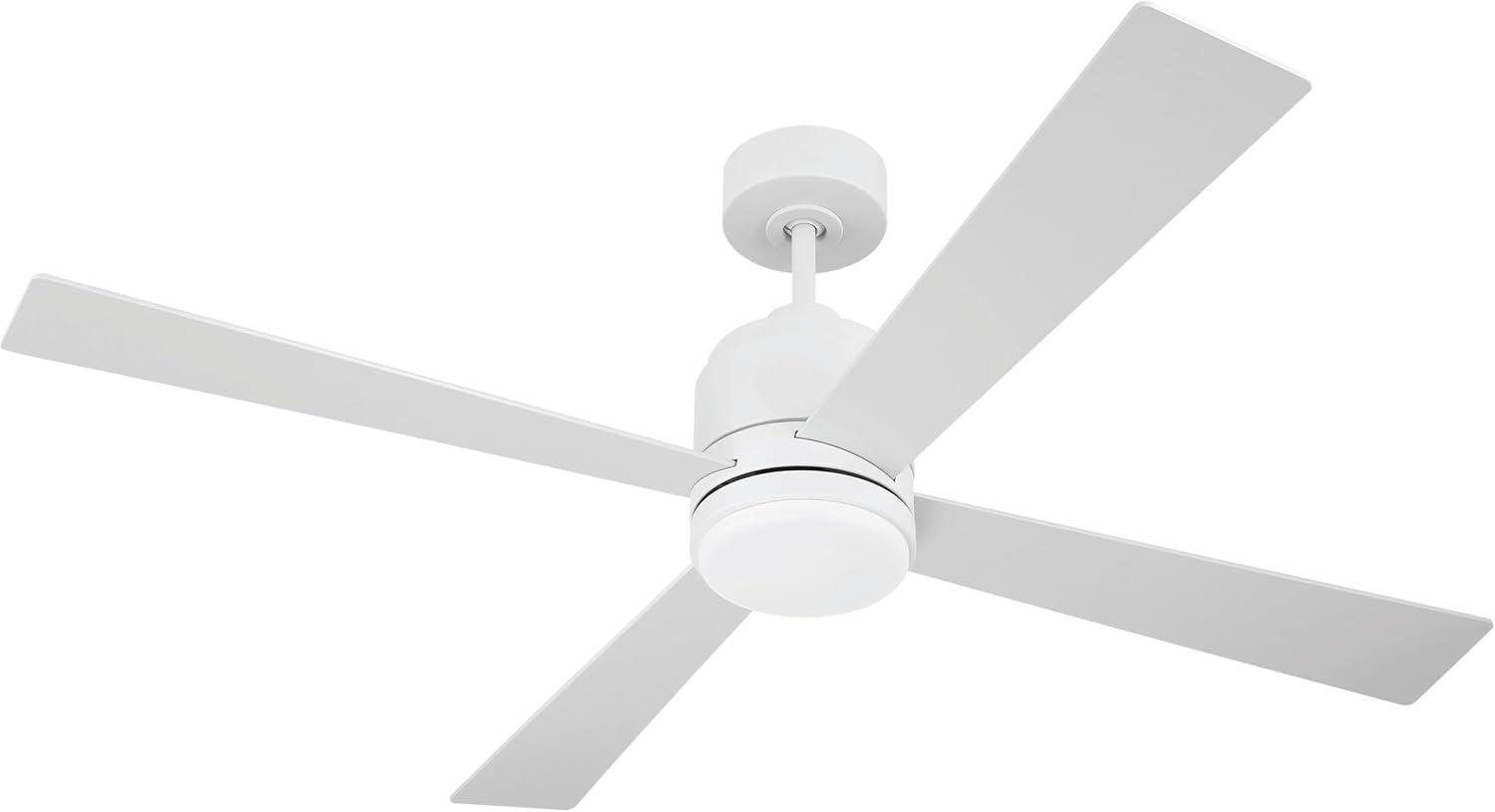 Craftmade McCoy 4-Blade 52" Ceiling Fan with Optional LED Light Kit & Hard Wired, 4 Speed Control