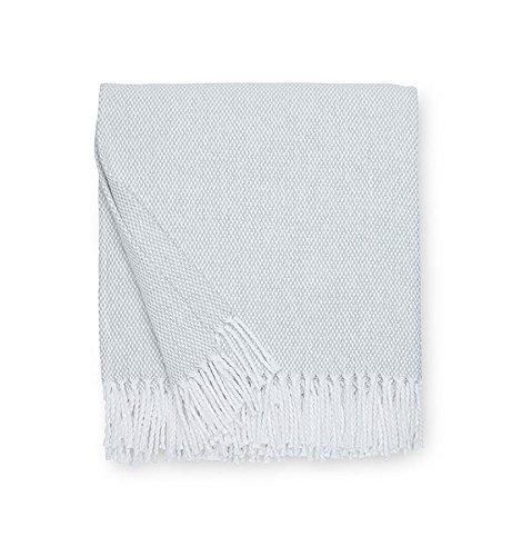 Rustic Gray Cotton Throw with Fringe Detail