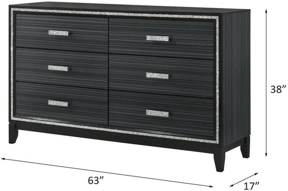 ACME Haiden Dresser in Weathered Black