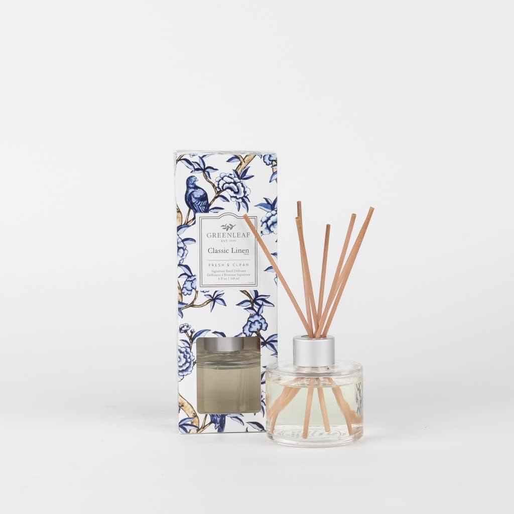 Greenleaf Gifts Reed Diffuser-Classic Linen