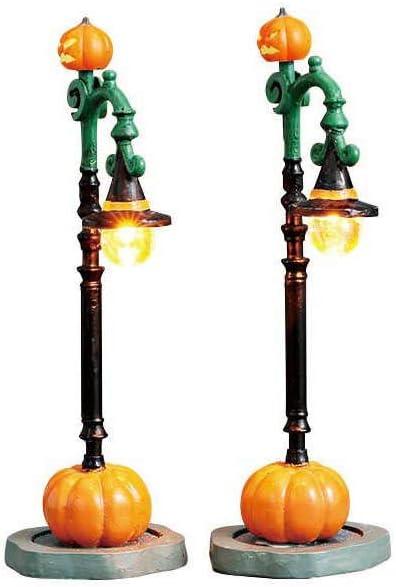 Lemax Spooky Town Witch Pumpkin Patch Lights, Set of 2, B/O (4.5V) #74217