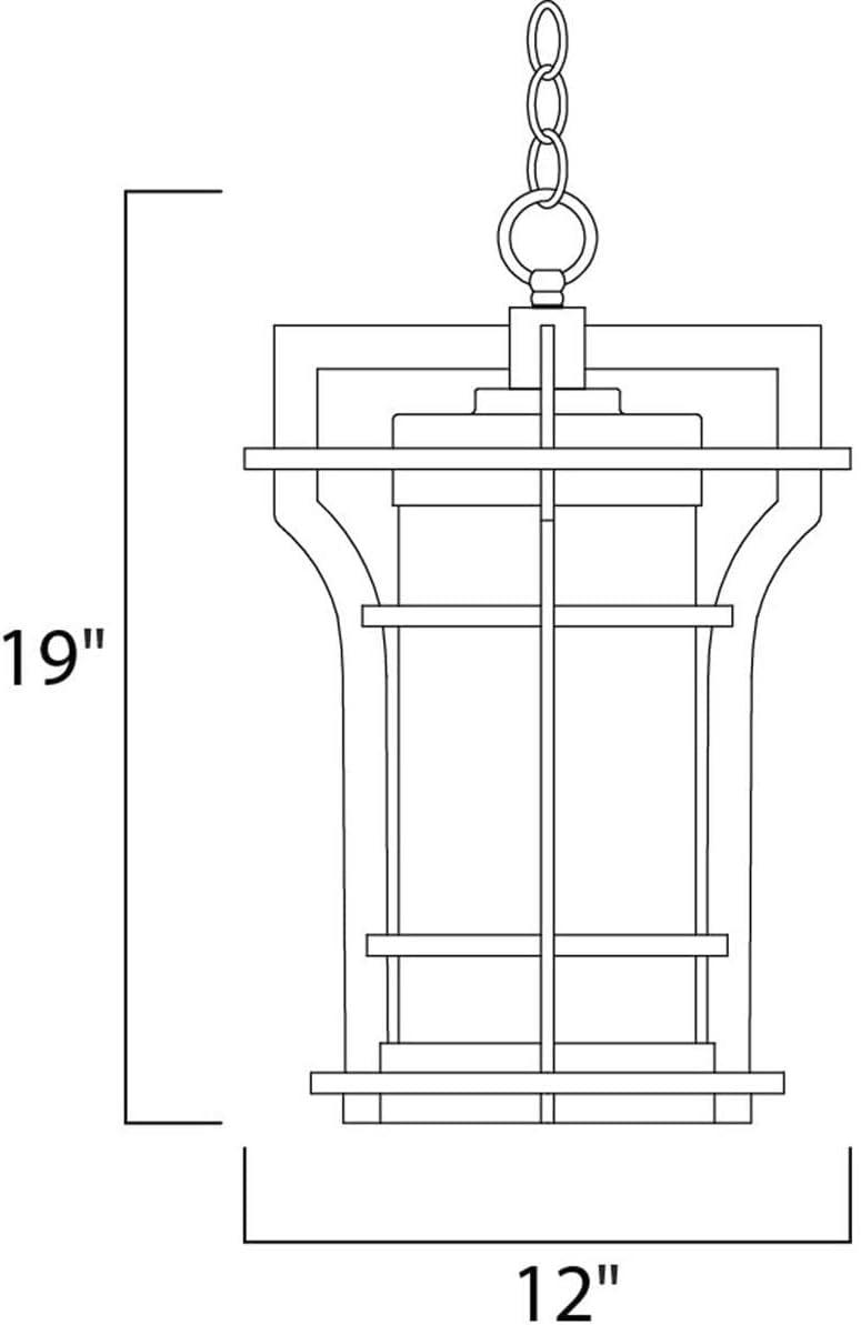 Maxim Lighting Oakville 1 - Light Pendant in  Black Oxide