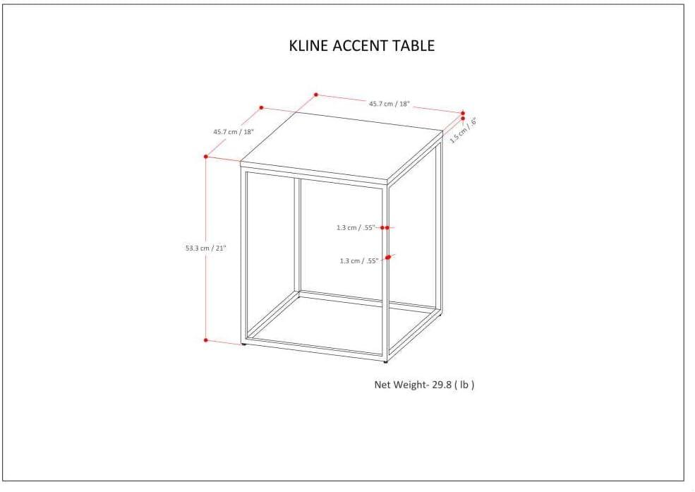 White Marble and Gold Metal Modern Accent Table