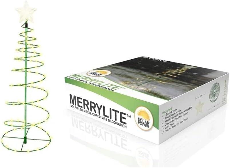 Solar LED Metal Christmas Tree Decoration Outdoor Stake Light - 2'ft. Multi-Colored