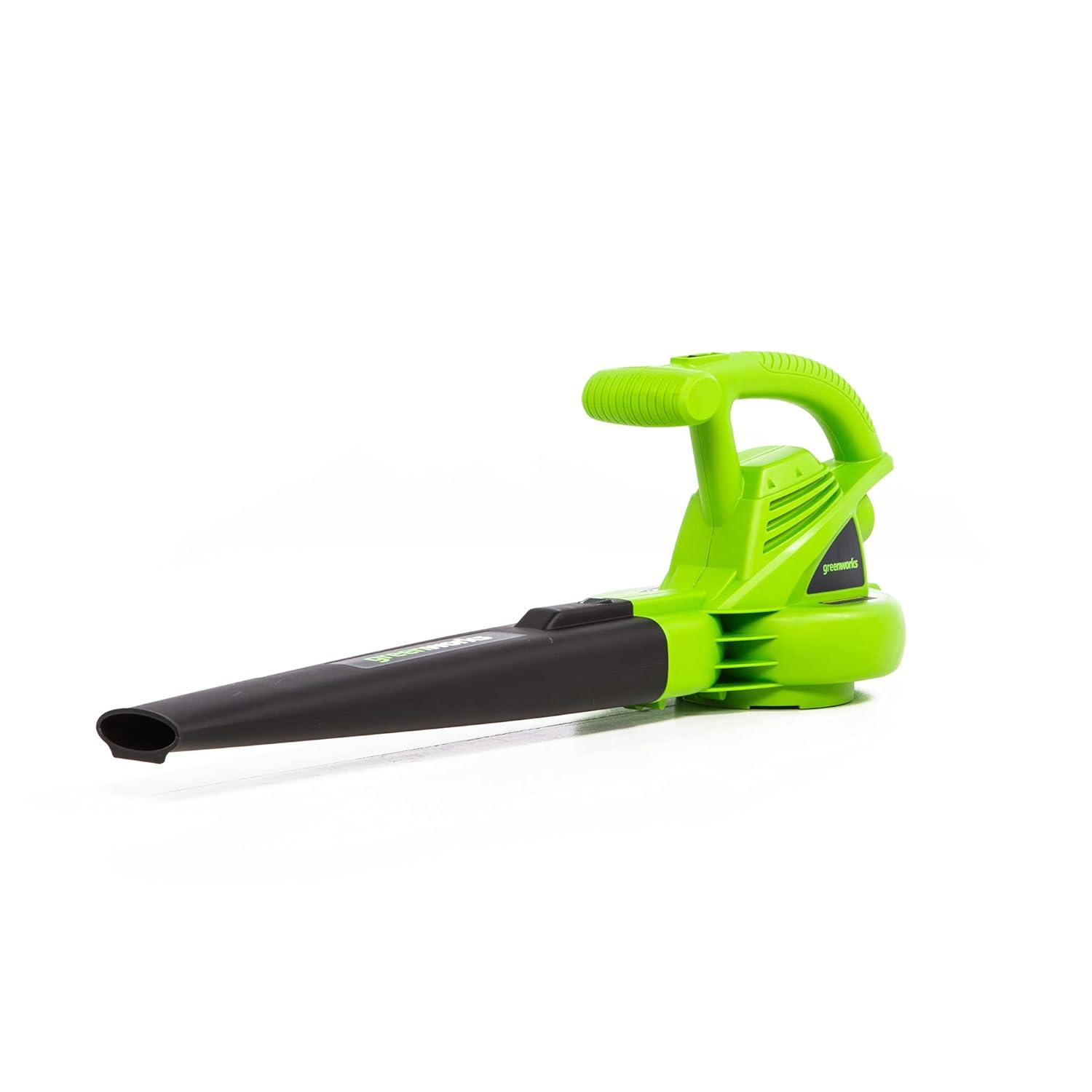 Greenworks 7 Amp 150 CFM at 160 MPH Corded Electric Leaf Blower 24012